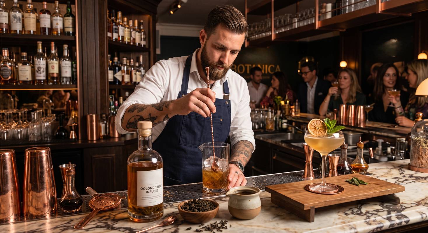 Cocktail met oolong als basis