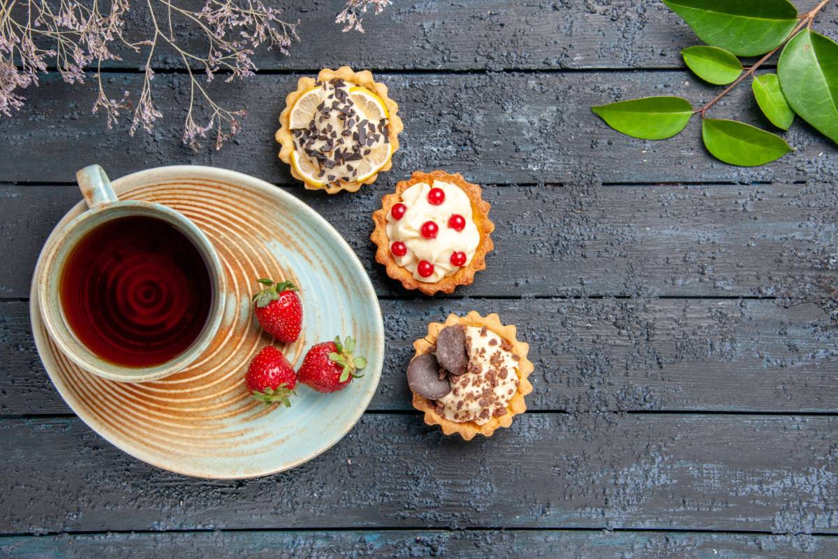 Oolong bij een dessert