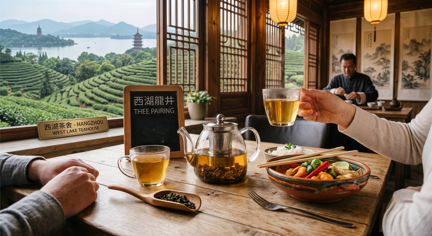 Oolong bij een pittig gerecht