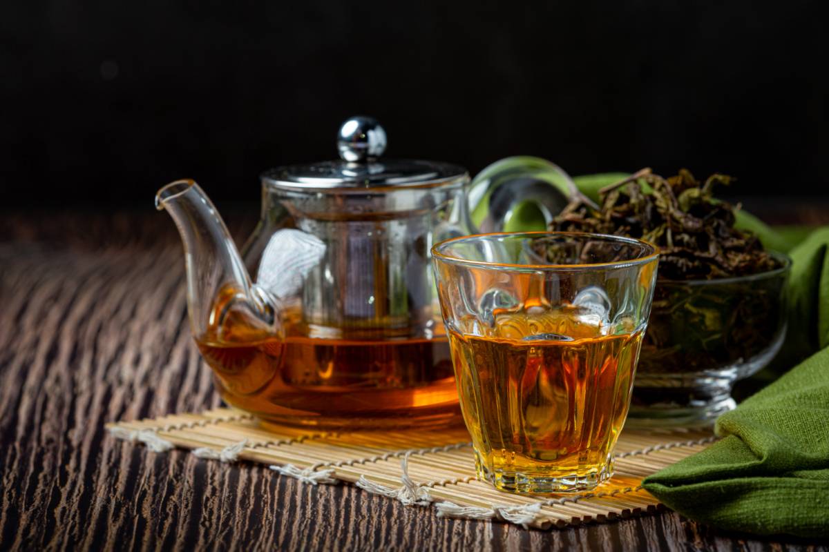 Kopje oolong en cafeïne