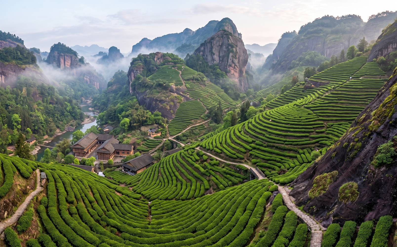 Historische theebergen in Wuyi