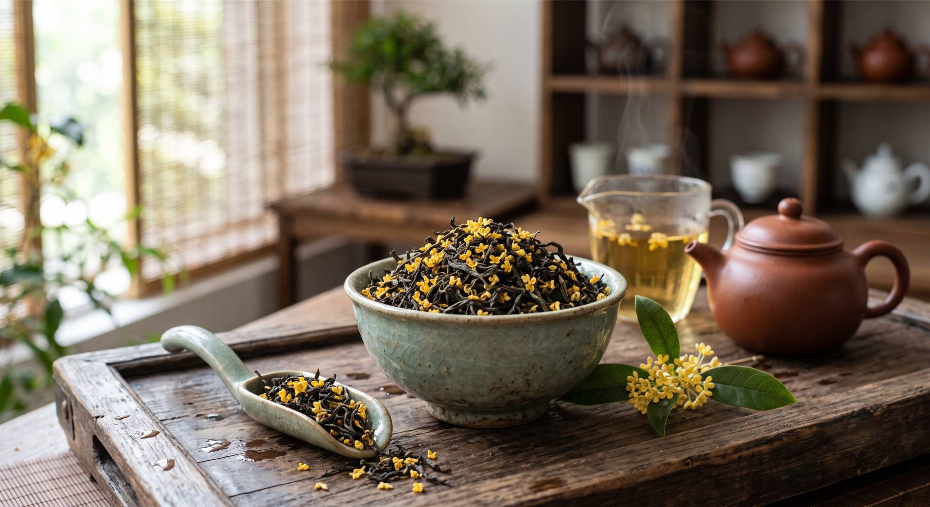 Oolong met osmanthusbloesem