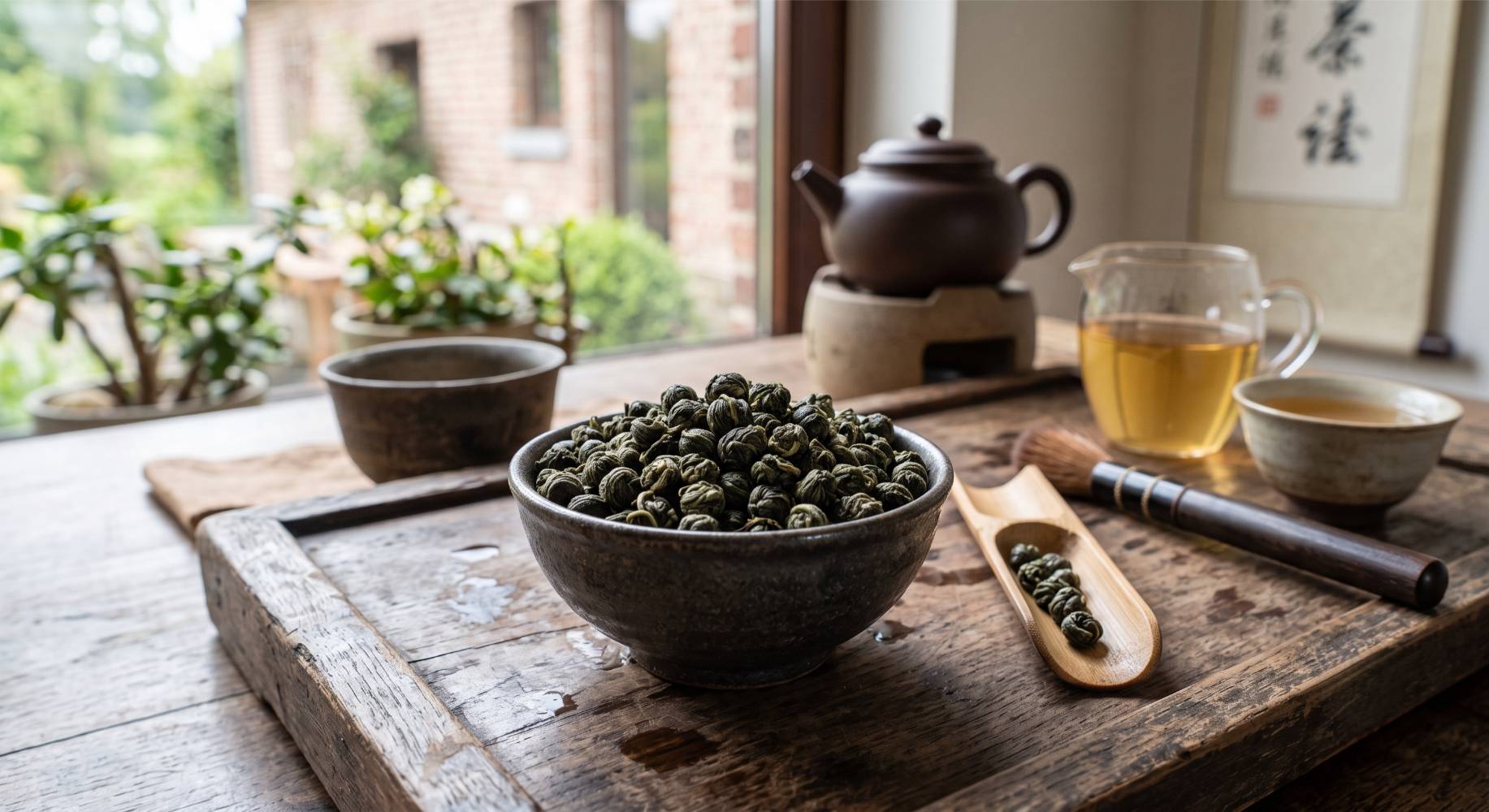 Strak gerolde oolongballetjes