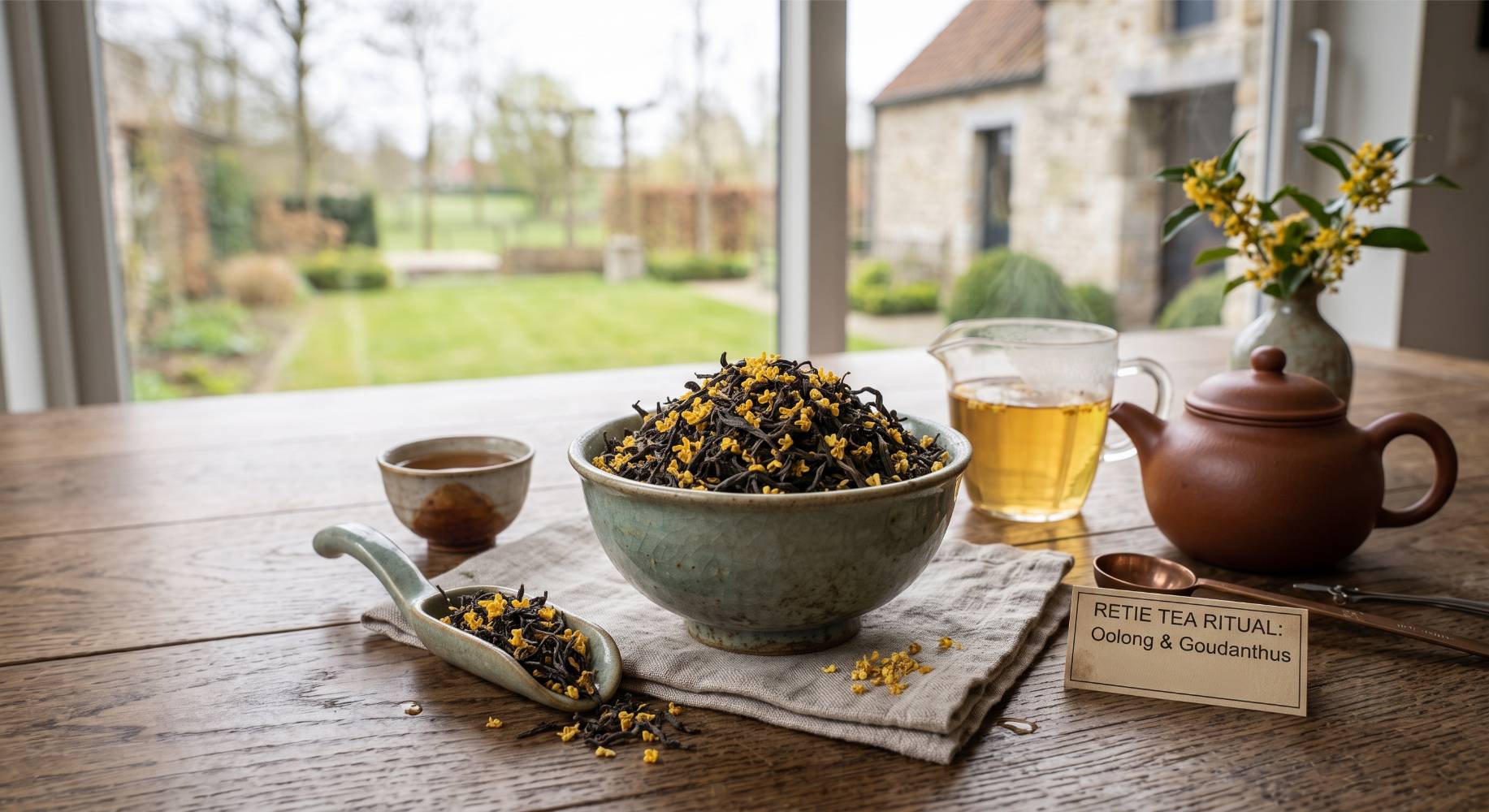 Oolong met gouden osmanthusbloesem