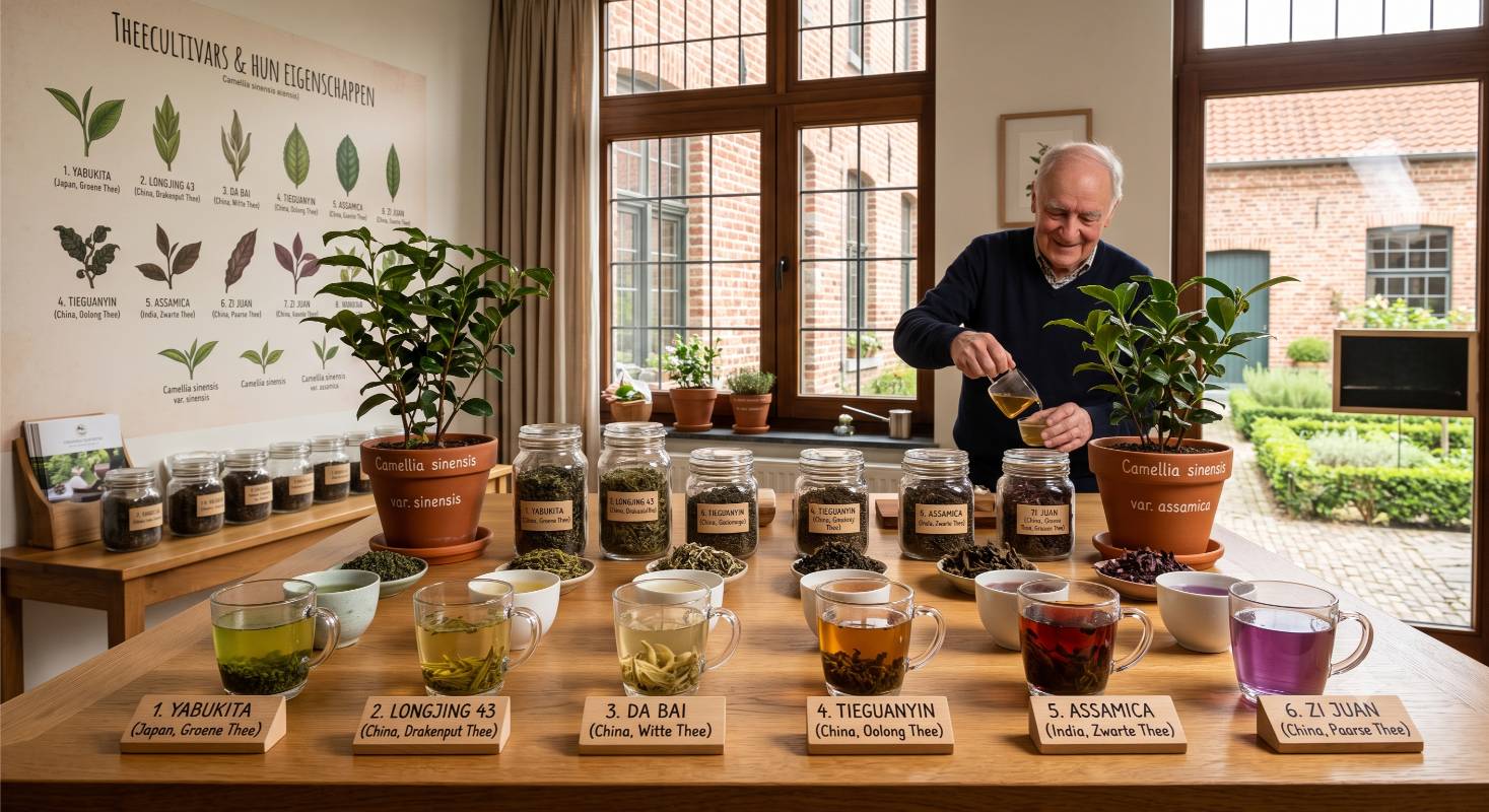 Verschillende theecultivars